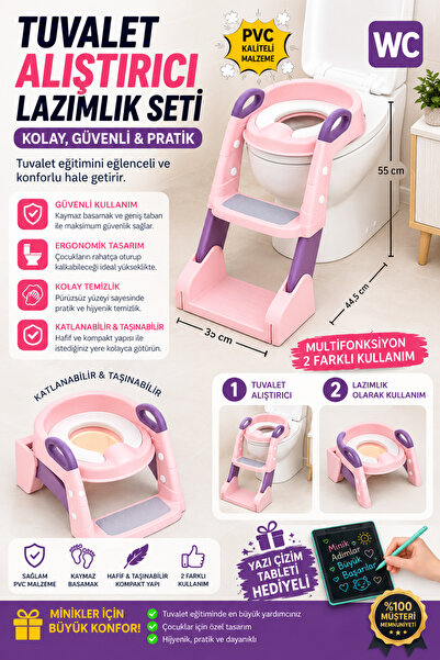 nextbuy Tuvalet Eğitim Alıştırma Koltuğu Tutma Kollu Ayarlanabilir Lazımlık K...