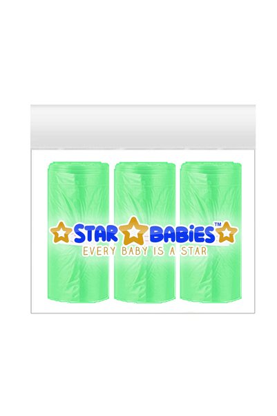 STAR BABiES Scented Bags - Light Green - Pack of 3 - 45 Pcs