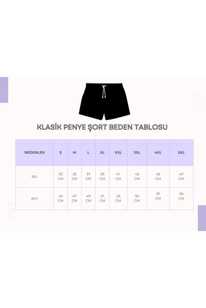 NO 601 Unsiex Gri-siyah Renklipanda Baskılı 2li Klasik Penye Şort