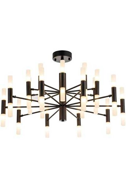 LightPlanet Lustră pendul LED modernă 40xG4, Ø85 cm, negru