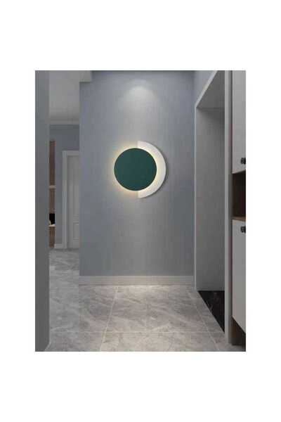 LightPlanet Lampă de perete LED verde, 30 cm, 3 culori de lumină, 26W, 1500 lm