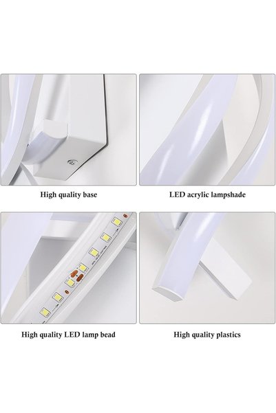 LightPlanet MARY 38W Lampă LED albă de perete și tavan cu comutator pentru 3 temperaturi de culoare