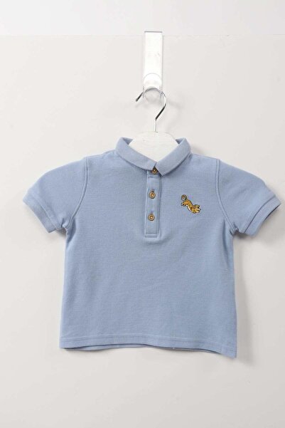 Gingersnaps Solid Tiger Print Polo T-Shirt