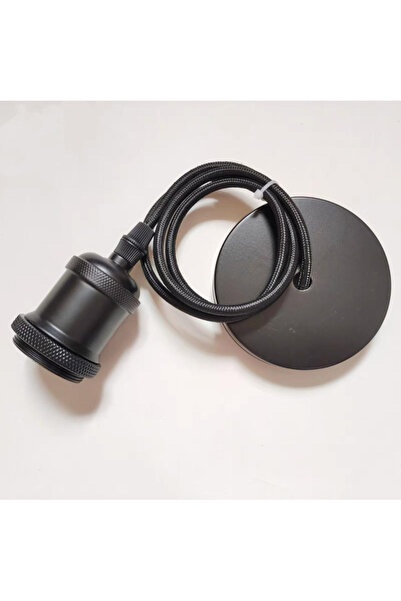 LightPlanet Pendul Soclu E27 Vintage Negru E27 maxim 60W Lungime Cablu 1m