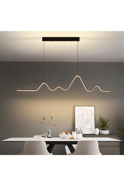 LightPlanet Plafonieră LED dimabilă, cu WiFi și telecomandă, 120 × 80 cm, negru