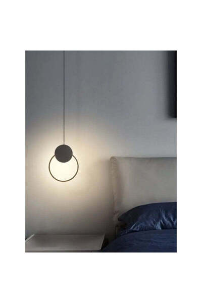 LightPlanet Lustră suspendată LED neagră, 12W, 650 lm, Metal și Acrilic