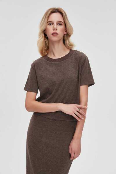 Livia Solid Woven Short-Sleeve Top