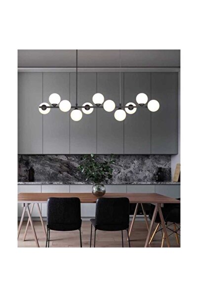 LightPlanet Plafonieră LED dimabilă cu 9 inele, telecomandă, negru