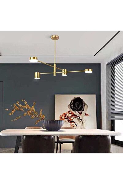 LightPlanet Plafonieră LED dimabilă, cu WiFi și telecomandă, Ø105 cm, auriu