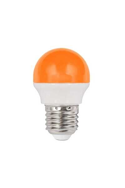 LightPlanet Bec LED E27 G45, Portocaliu, 2W, 180 lm, 45 × 79 mm