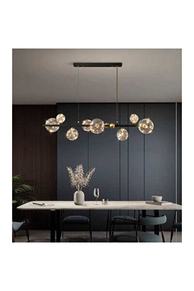 Jiju Πολυέλαιος LED Μοντέρνος 70W Cu 8 Σφαίρες Διαφανής