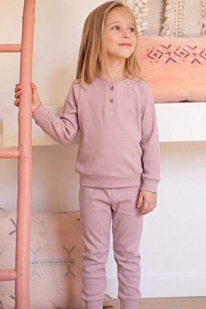 Cigit Reglan Kol Patlı Erkek Basıc Takım 1-6 Yaş Pembe