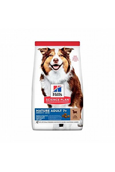 Hill’s SCIENCE PLAN Mature Adult 7+ Medium Lamb & Rice Orta Irk Kuzulu Yaşlı Köpek Maması 2,5 Kg