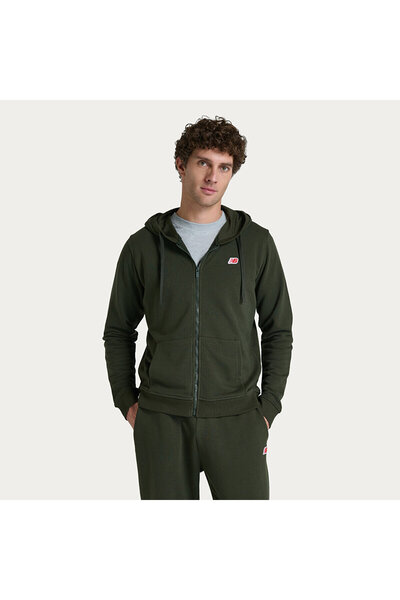 New Balance MNJ3607 Haki Erkek Sweatshirt