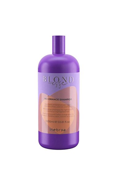 Inebrya Blondesse No-Orange Shampoo 1000 ml, neutralizează tonurile calde, vegan
