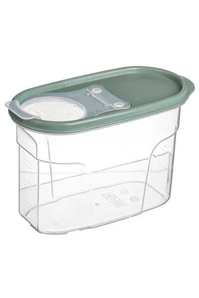 OEM Recipient de Depozitare Cereale Verde Menta cu Capac & Dozator 1,2L