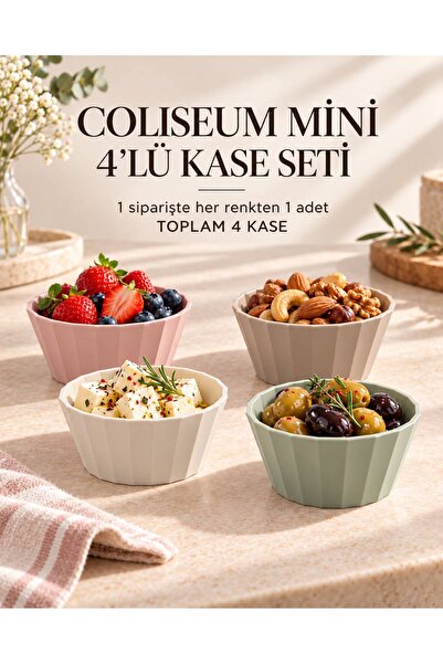 Okyanus Home Coliseum 4-Piece Mini Bowl