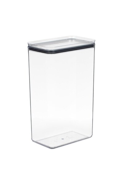 OEM Recipient transparent din plastic pentru alimente, cu capac, stivuibil, 4 L