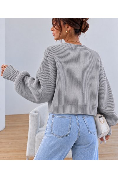 moda mh 3 Button Detail Tricot Cardigan