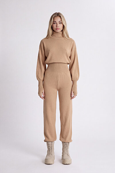 HOLLY LOLLY Alt Üst Triko Thinky Takım Camel