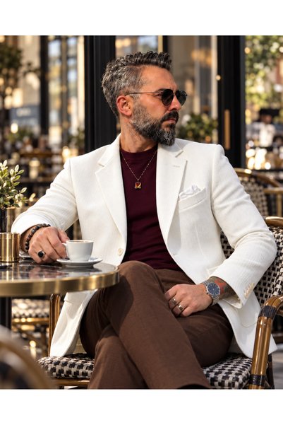 higo Men's Riviera Prestige Slim Fit Blazer Jacket