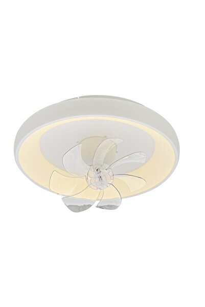 Monolux Ø50CM LED FANLI AVİZE PLAFONYER BEYAZ-RAL9003 3 IŞIK RENGİ