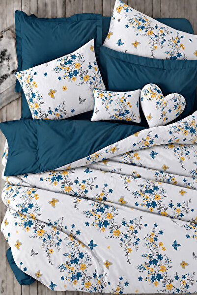 İQON Fitted Sheet Duvet Cover Set Single Jungle Petrol