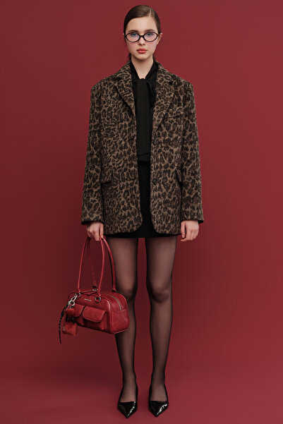 Manuka Gemusterte Jacke mit Leopardenmuster