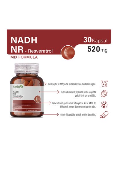 Herbina Nadh Nr Resveratrol 30 Capsules