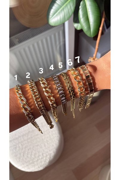 Shop Krutzo Xuping Vip Bileklik - Xuping 14K Gold Kuyumcu İşçiliği Vip Bileklik
