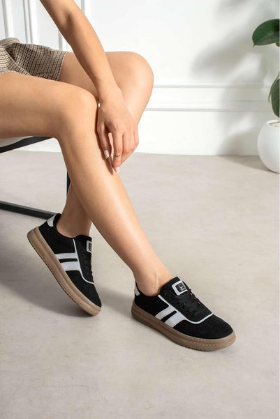 Northoflondon Women's Suede Sneaker Shoes Suitable for Daily Use