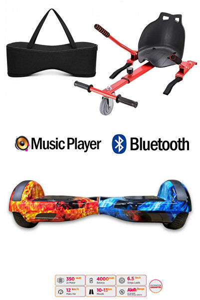 CityMate Elektrikli Kaykay Scooter Hoverboard Akıllı Denge 6.5 Inch + Hover K...