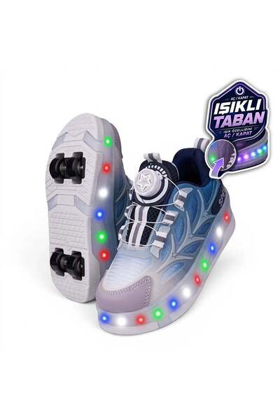 ZACOZ Aile Kombini LED Işıklı Paten Spor Ayakkabı 30-40 Numara