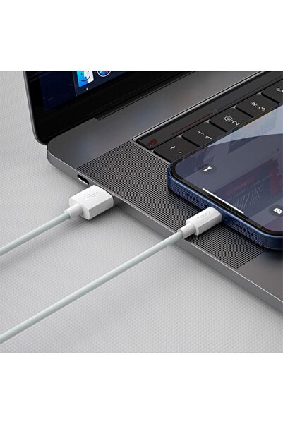 Baseus Baseus Wisdom Iphone 12,11,xs Xr,8,7 Cablu de încărcare USB Set 2 bucăți 1,5 metri Alb