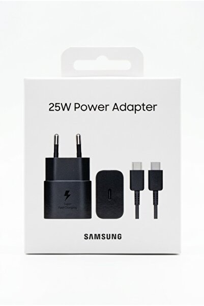 Samsung 25w Süper Hızlı Orijinal Şarj Cihazı ( Adaptör + Kablo ) EP-T2510XBEG...