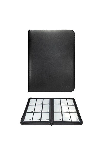 Ultra Pro Fermuarlı PRO Binder Vivid Black 9 Cepli 360 Kart Kapasiteli Albüm
