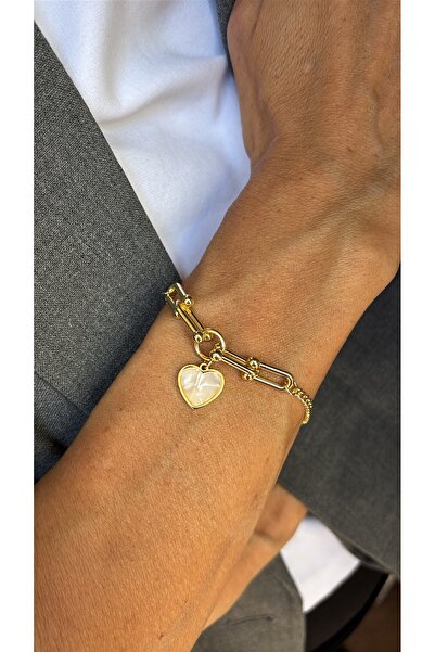 Stelle Jewelry White Heart Bracelet