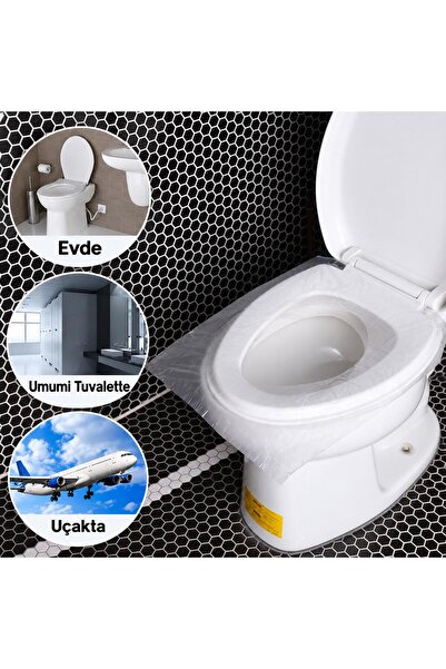 jetfast 50 Pcs Disposable Toilet Seat Cover Pad Protector Hygienic Disposable Toilet Seat Cover Bag