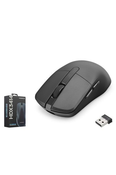 HADRON HDX3414 Dual Mode Şarjlı Kablosuz Mouse Bluetooth 2.4 GHz 6200 DPI Siyah