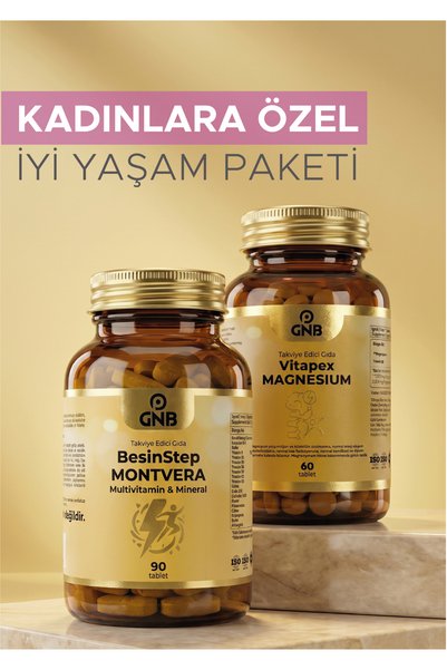 GNB Kadınlara Özel İyi Yaşam Paketi - BesinStep Montvera Multivitamin 90 Tabl...