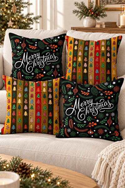 on the clouds Pine Tree Merry Christmas New Year Theme Hidden Zippered Throw ...