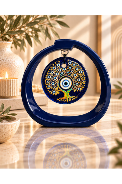 Home Hayat Ağacı Nazar Boncuklu Dekoratif Obje – Şık Masa Süsü 15x17 cm