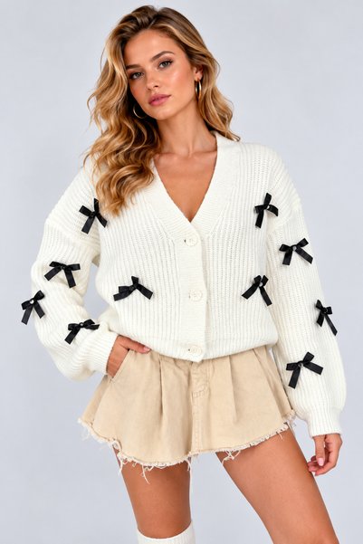 İLKCET MODA Kurdela Detay Oversize Kadın Hırka