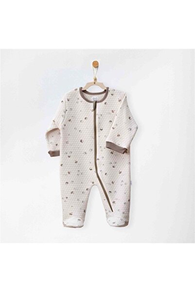 andywawa Baby Boy Jumpsuit Ecru