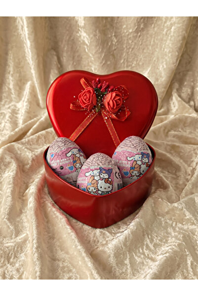 Acubens Hello Kitty Glutensiz Çikolatalı Sürpriz Yumurta 3 Adet (Özel Kutulu)