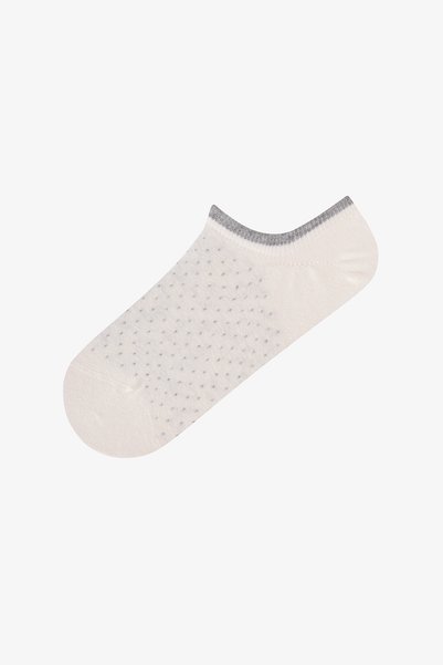 Penti Șosete roz-albe din bumbac Sweet Heart, 5 perechi, pentru adidași