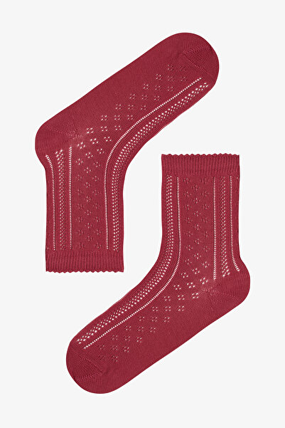 Penti Burgundy - Multi Knit Grace 3-Piece Socks