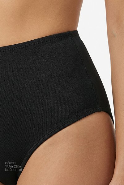 Penti Siyah High Yüksek Bel Bikini Altı