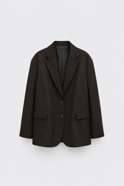 Suud Collection Dark Brown Masculine Blazer Jacket