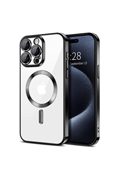 Gekko Mobile Магнитен силиконов калъф с MagSafe пръстен за iPhone 15 Pro, про...